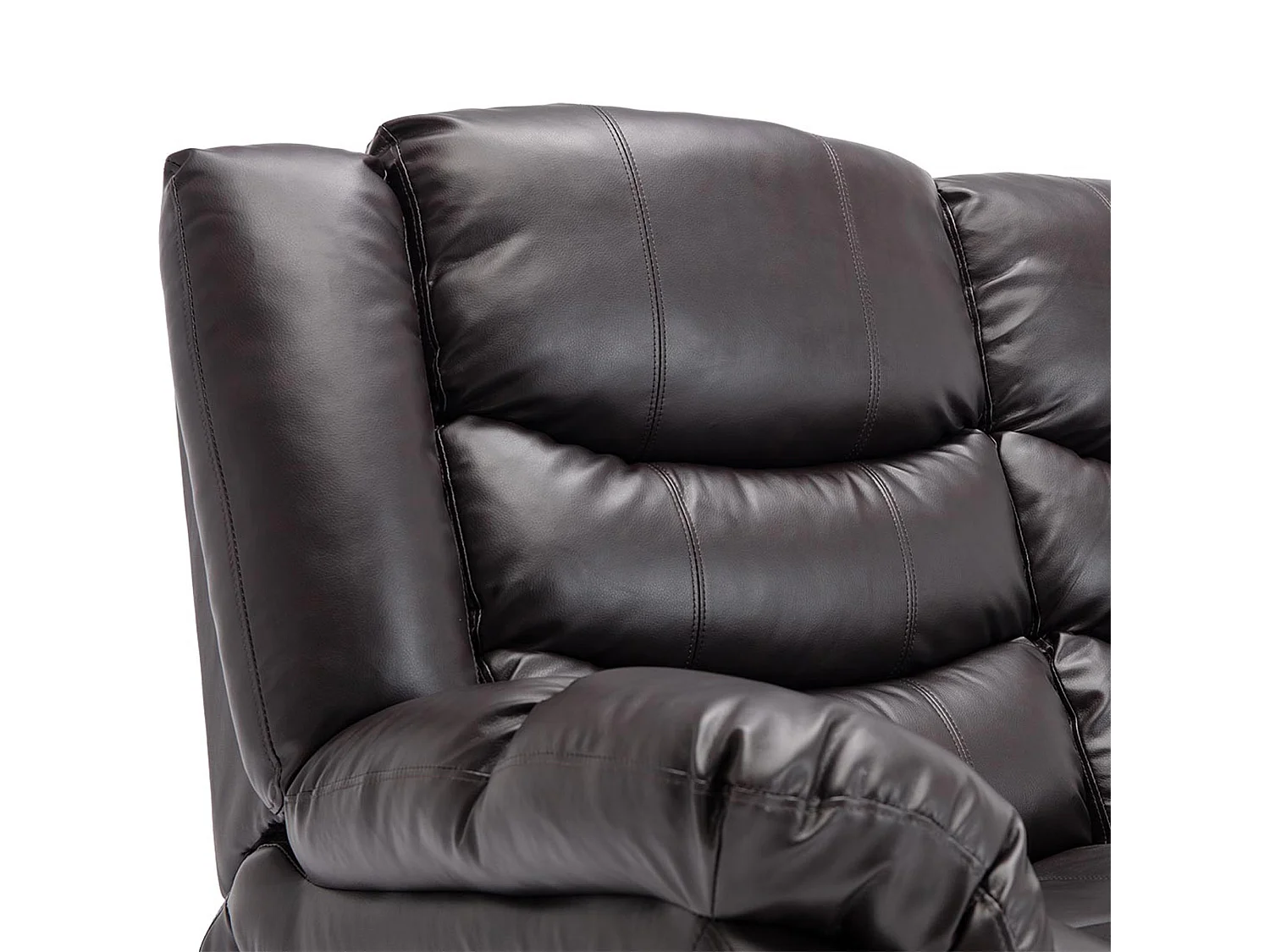 Seattle 2 Seater Manual High Back Bonded Leather Recliner Sofa