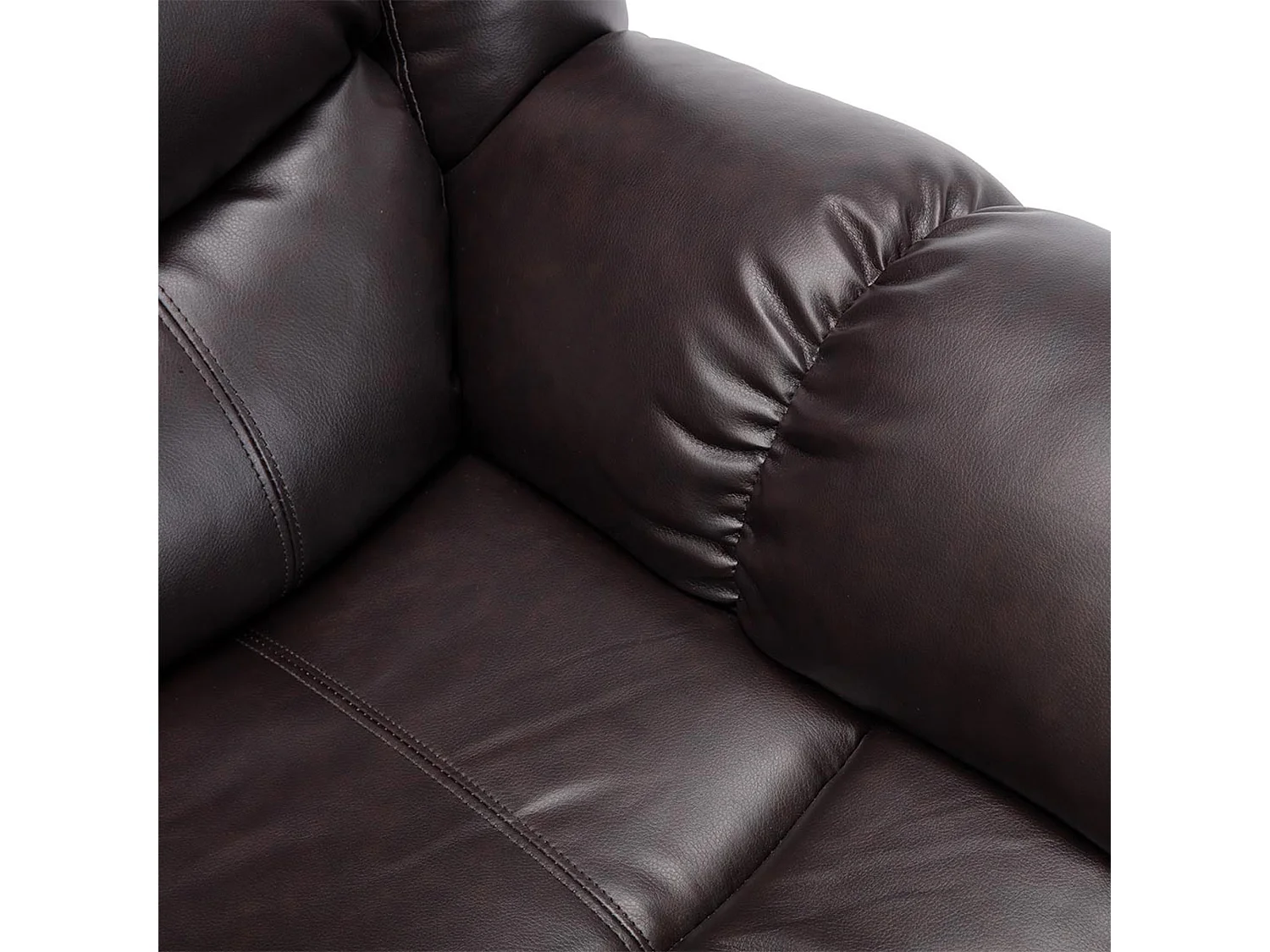 Seattle 2 Seater Manual High Back Bonded Leather Recliner Sofa