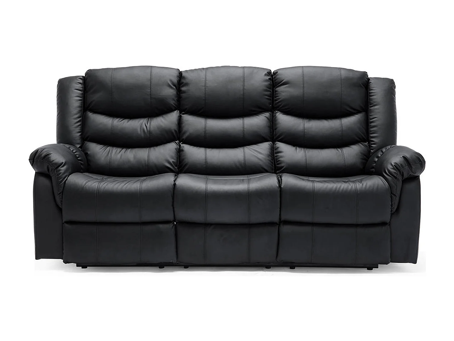 Seattle 3 Seater Electric High Back Bonded Leather Recliner Sofa