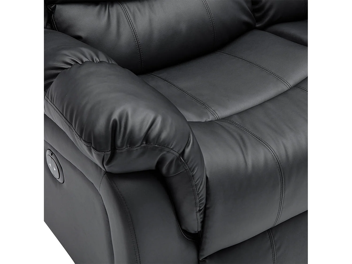 Seattle 3 Seater Electric High Back Bonded Leather Recliner Sofa