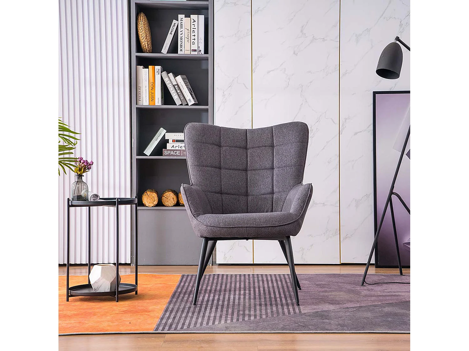 Vera Fabric Occasional Living Room Modern Accent Chair in 5 Colours