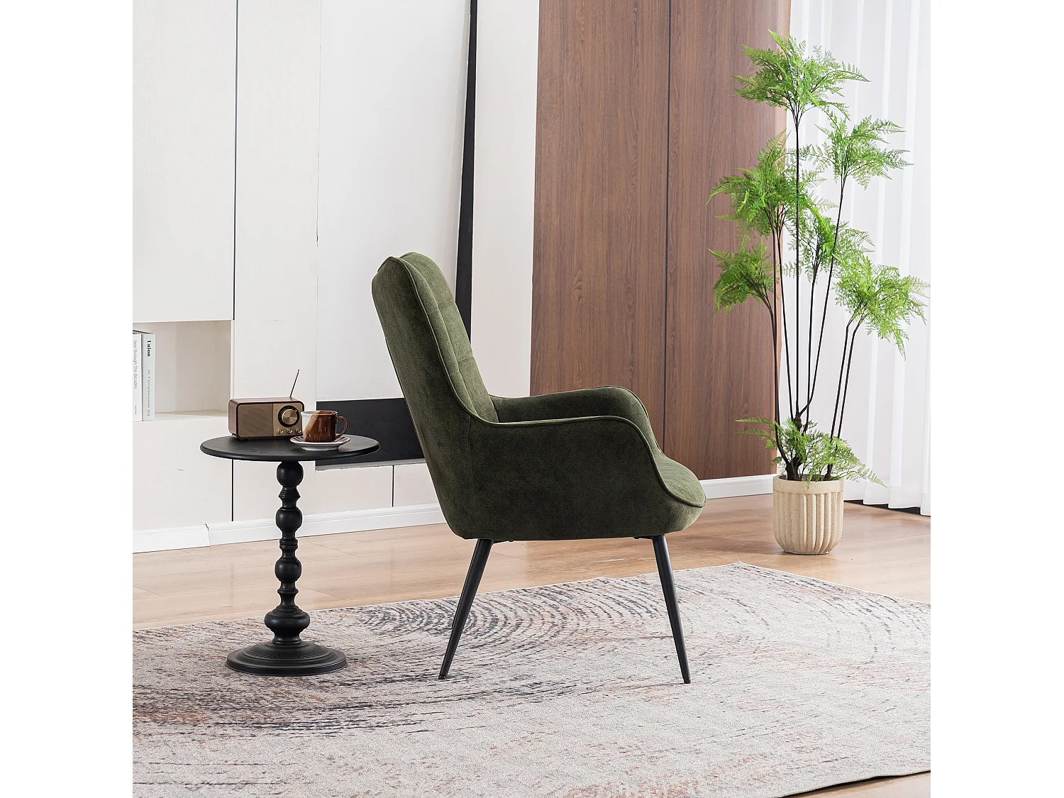 Vera Velvet Occasional Living Room Modern Accent Chair in 3 Colours