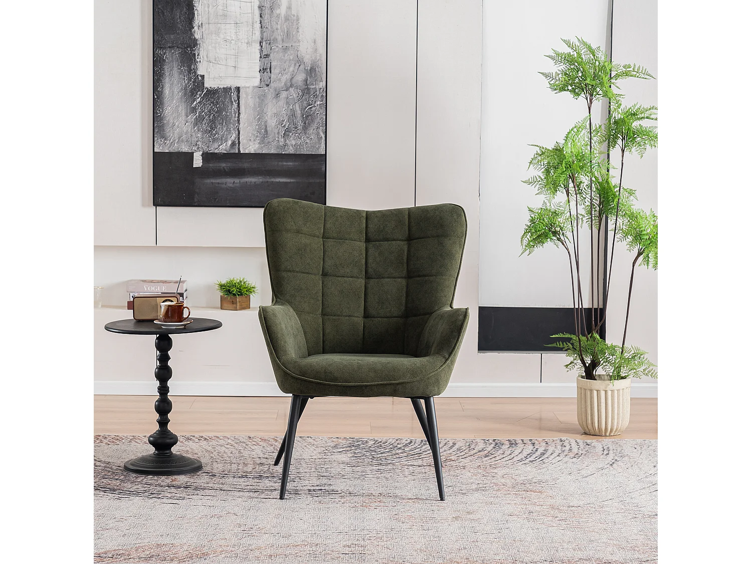 Vera Velvet Occasional Living Room Modern Accent Chair in 3 Colours