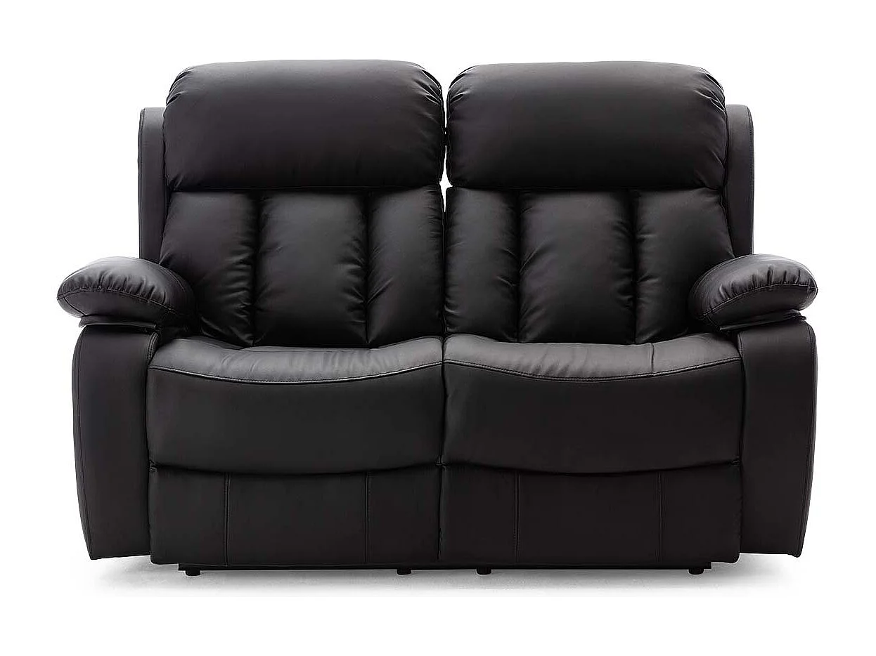 Chester 2 Seater Electric High Back Bonded Leather Recliner Sofa