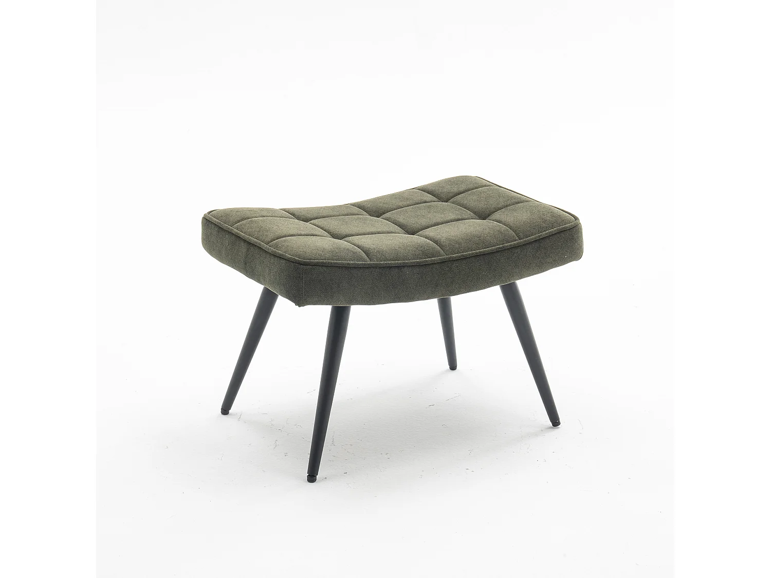 Vera Velvet Occasional Living Room Modern Accent Chair with Footstool