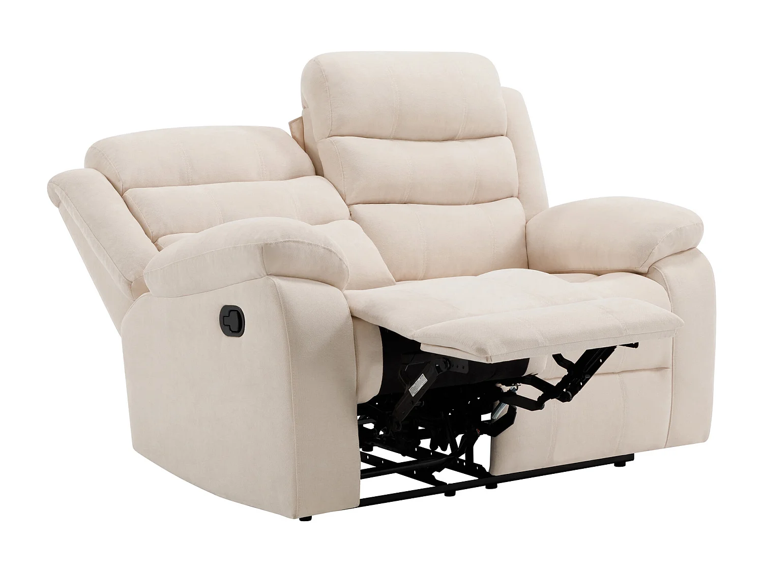 Boston 2 Seater Fabric Manual Recliner Sofa