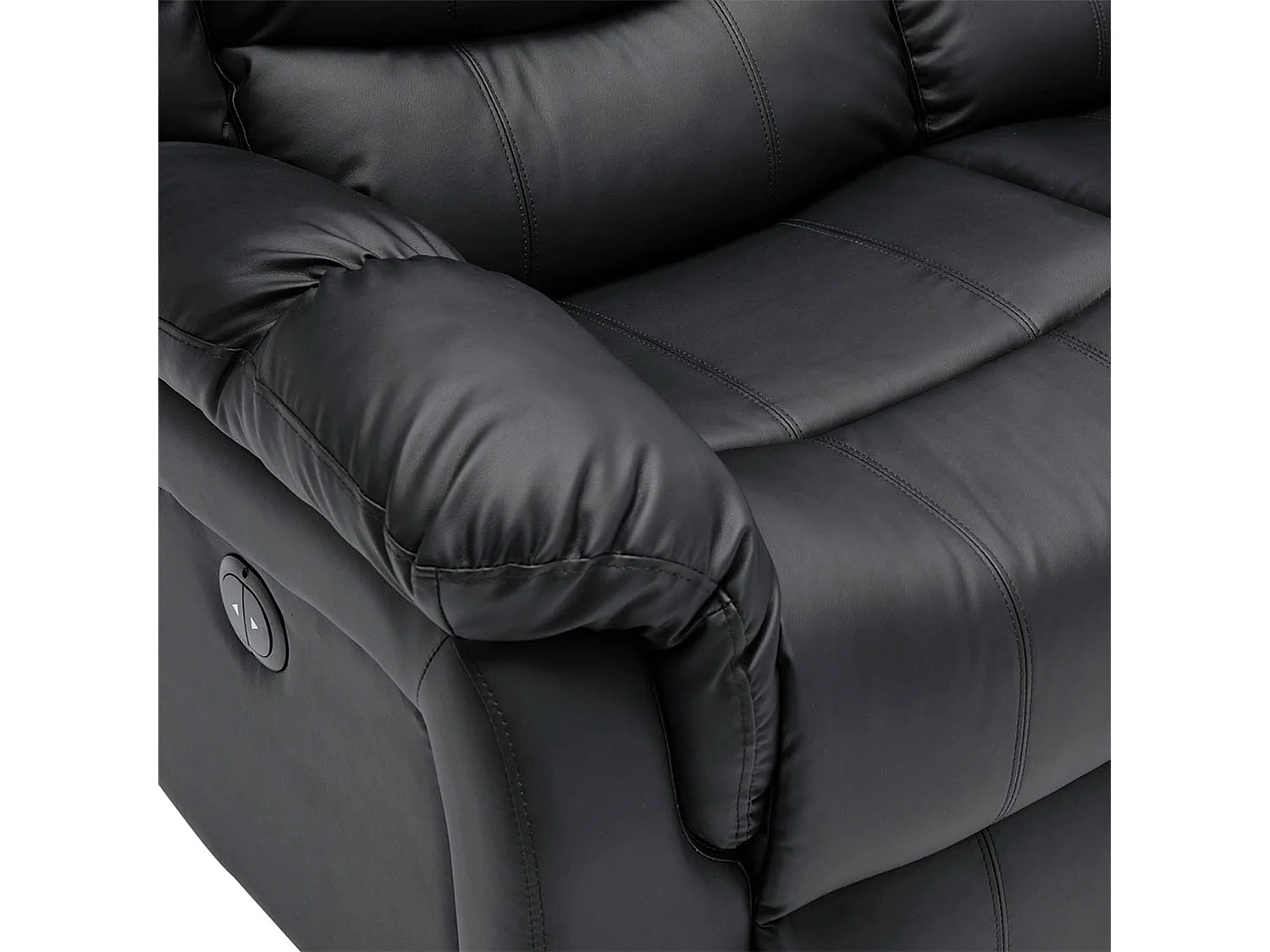 Seattle 2 Seater Electric High Back Bonded Leather Recliner Sofa