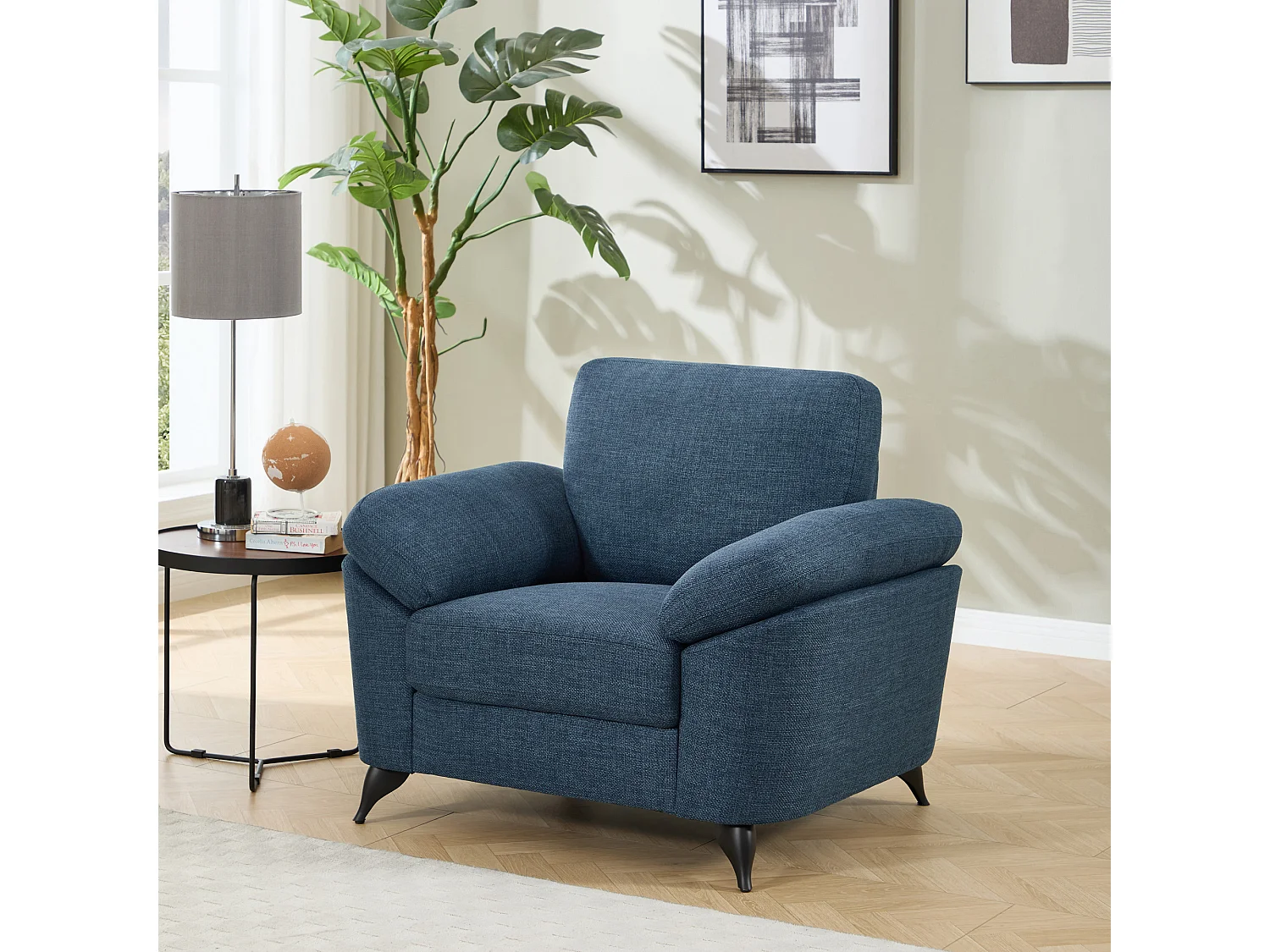 Malmo Modern Scandi Style Fabric Living Room Chair