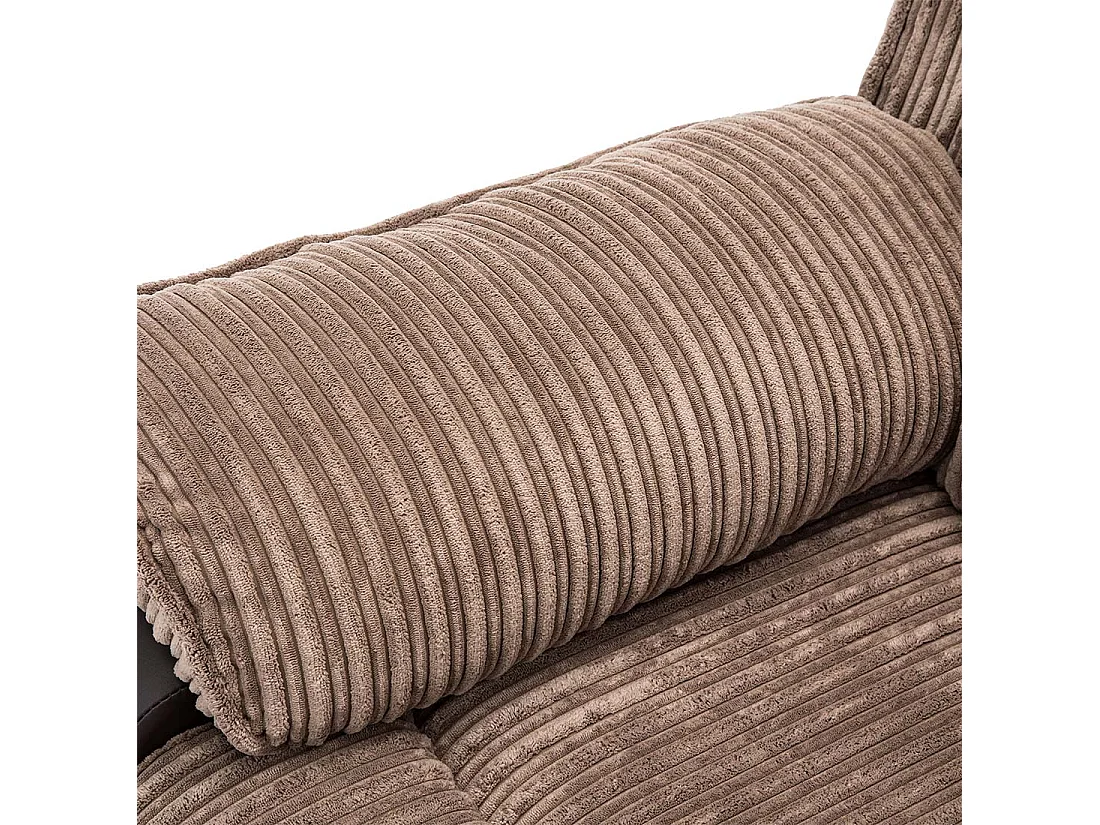 Postana 3 Seater Electric High Back Jumbo Cord Fabric Recliner Sofa