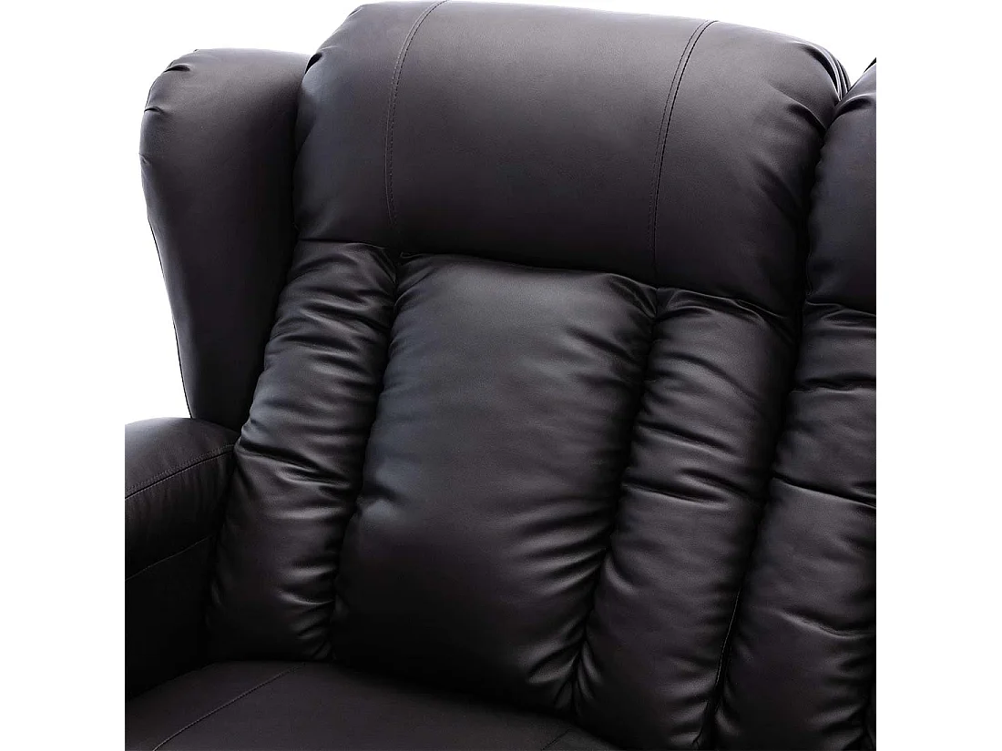 Caesar 3 Seater Electric High Back Bonded Leather Recliner Sofa