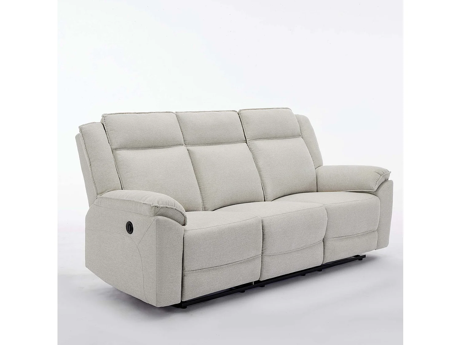 Skye 3 Seater Linen Electric Recliner Sofa