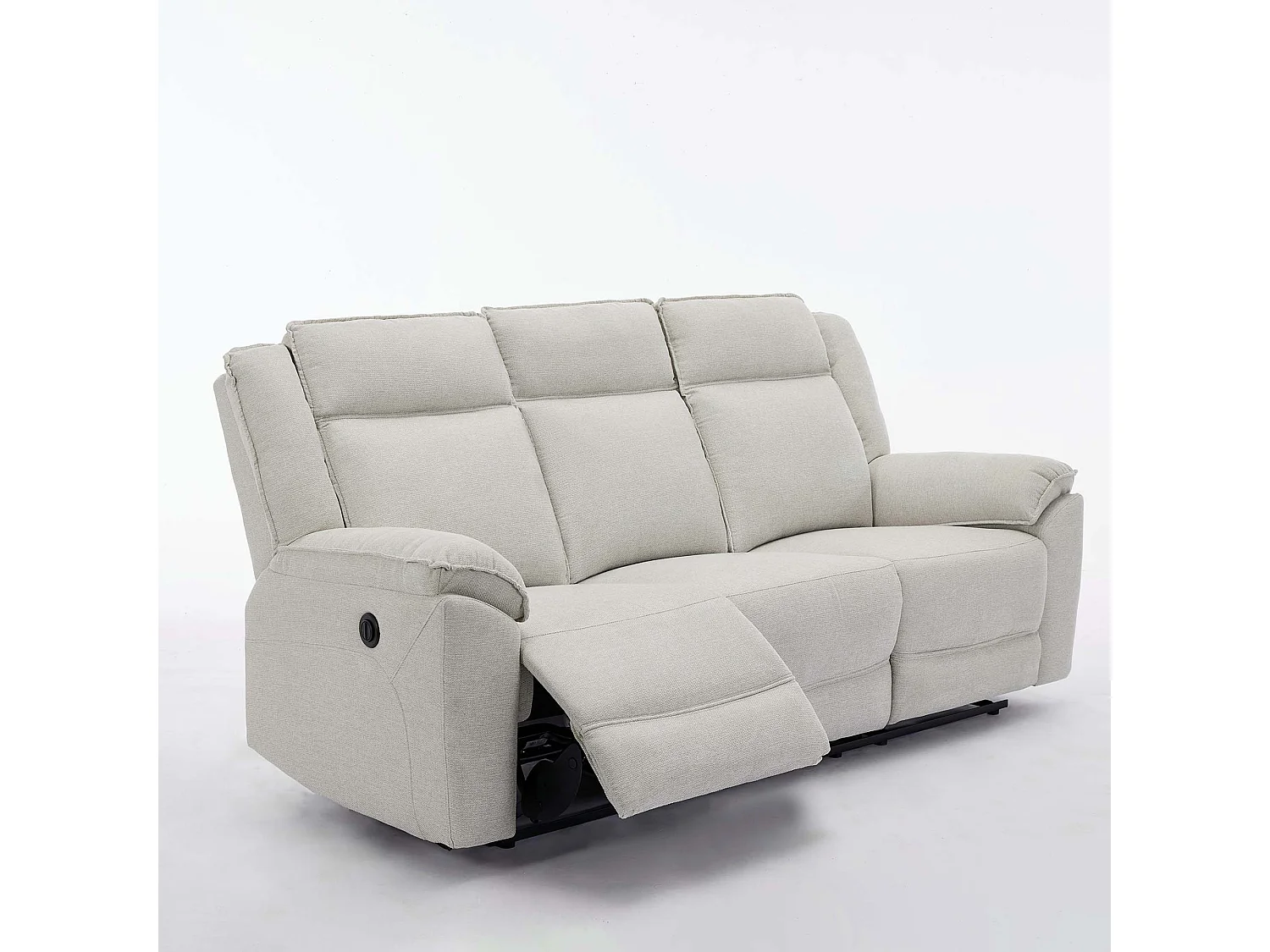 Skye 3 Seater Linen Electric Recliner Sofa