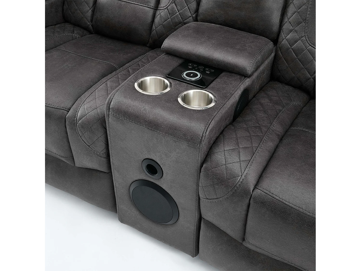 Ashton Electric Recliner 2 Seater Sofa Technology Fabric With Speakers & USB-C Charging