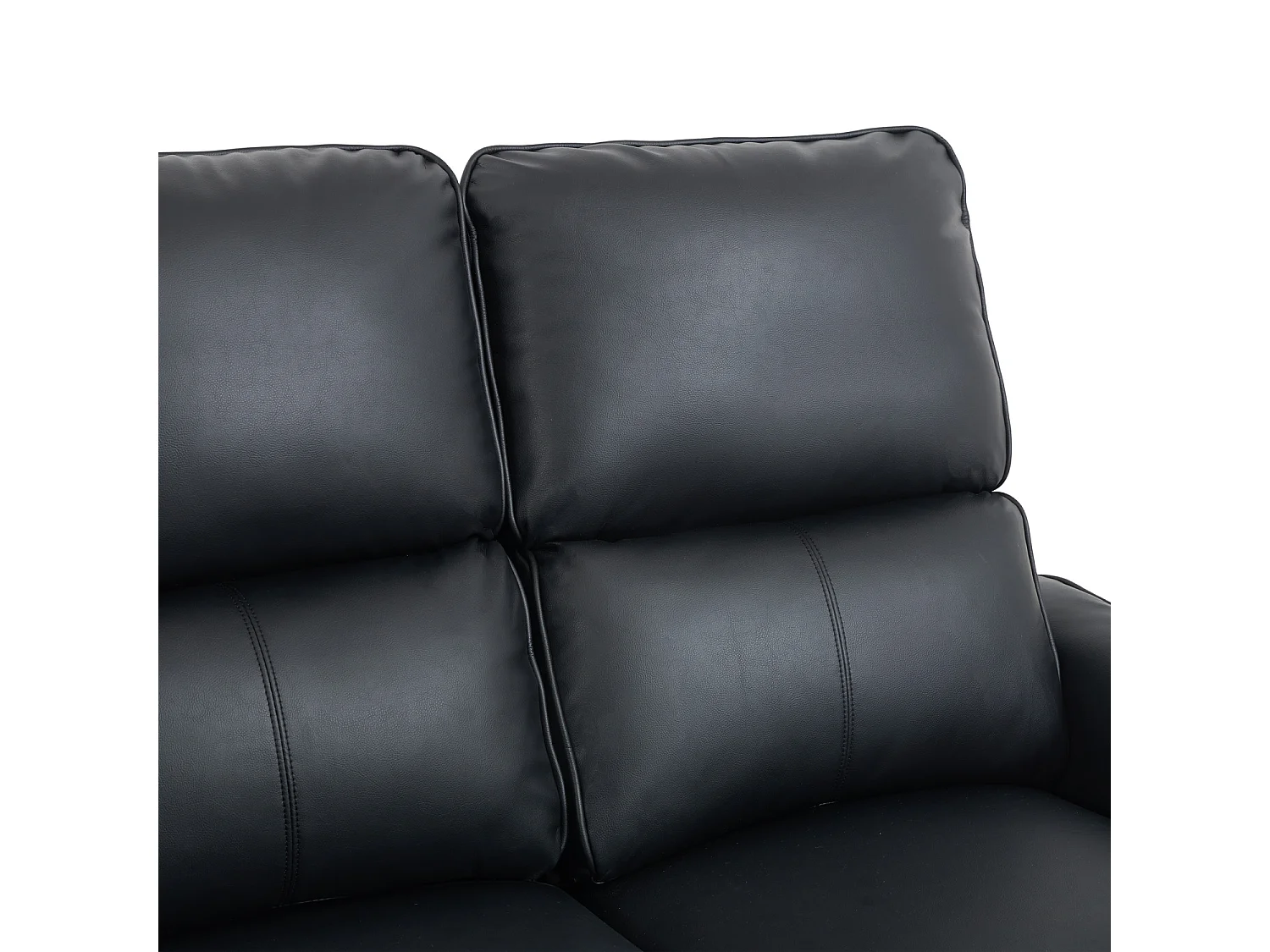 Madrid 2+3 Seater W Console Manual Air Leather Recliner Sofa Set