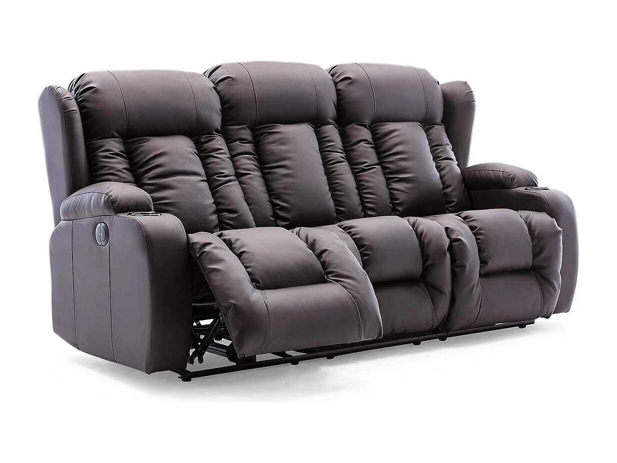 Caesar Electric Recliner Bonded Leather 2+3 Seater Sofa Set