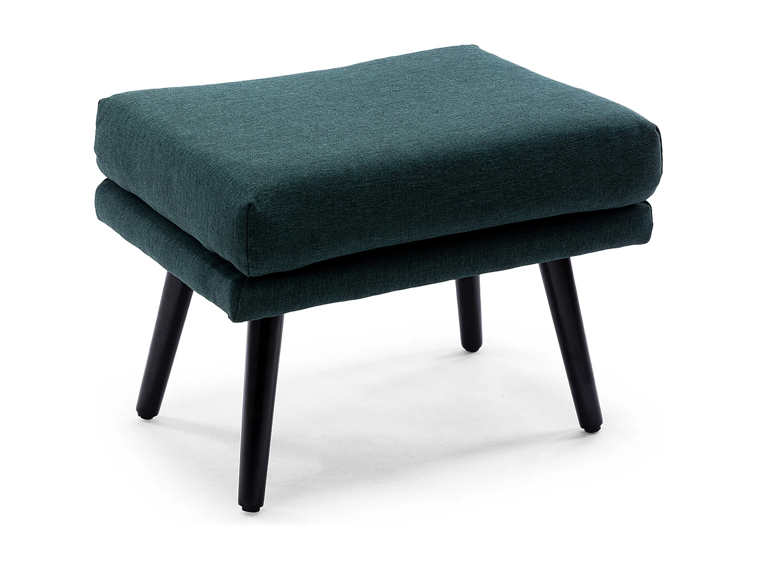 Winslow Wing Back Fabric Occasional Button Back Armchair w Footstool