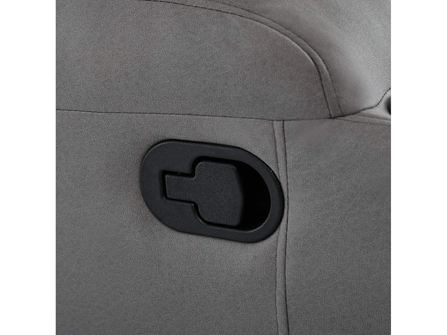 Caesar 3 Seater Grey Technology Fabric Modern Manual Recliner Sofa