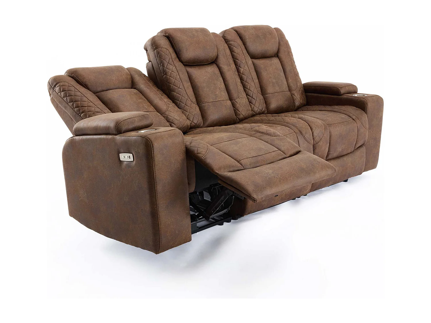Ashton Electric Recliner 2+3 Seater Sofa Set Technology Fabric With Speakers & Usb-C Charging