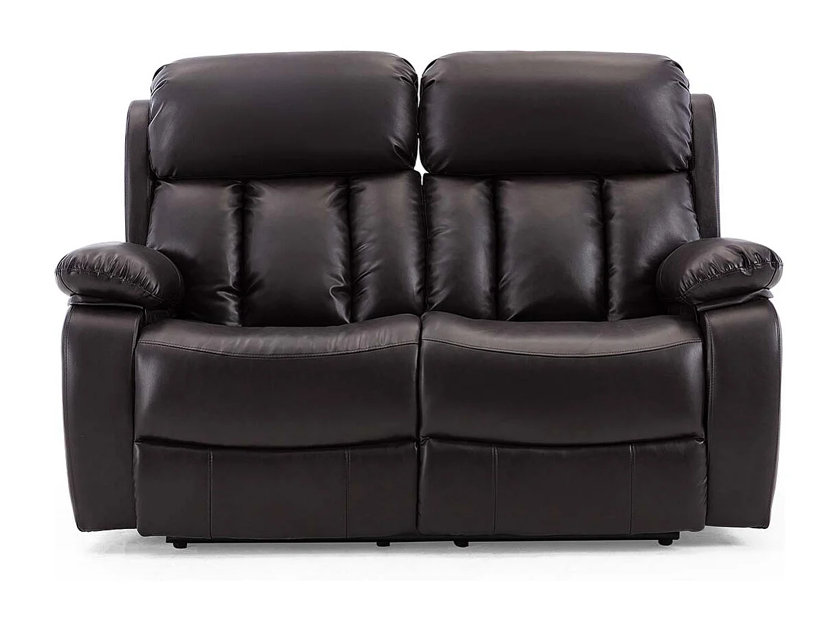 Chester 2 Seater Electric High Back Bonded Leather Recliner Sofa