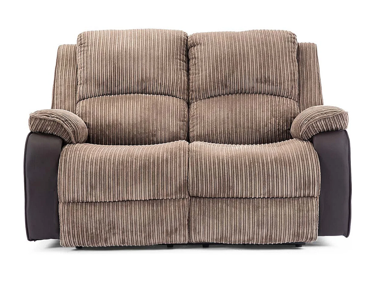 Postana 2 Seater Electric High Back Jumbo Cord Fabric Recliner Sofa