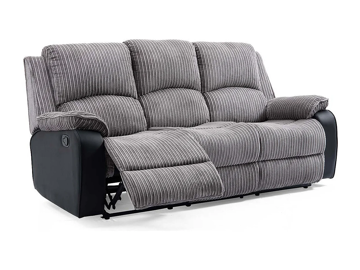 Postana Manual Recliner Bonded Leather 2+3 Seater Sofa Set