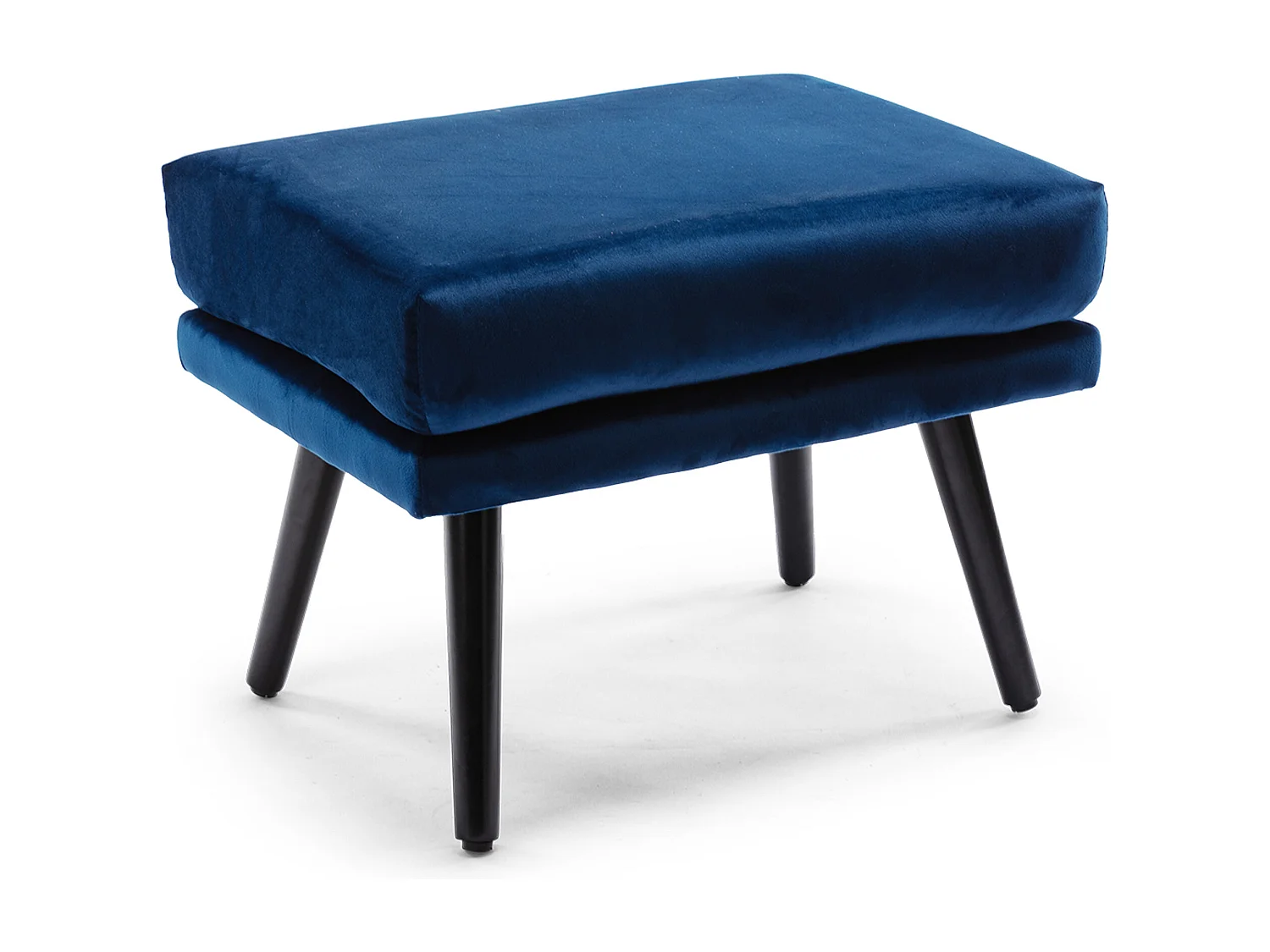 Winslow Wing Back Fabric Occasional Button Back Armchair w Footstool