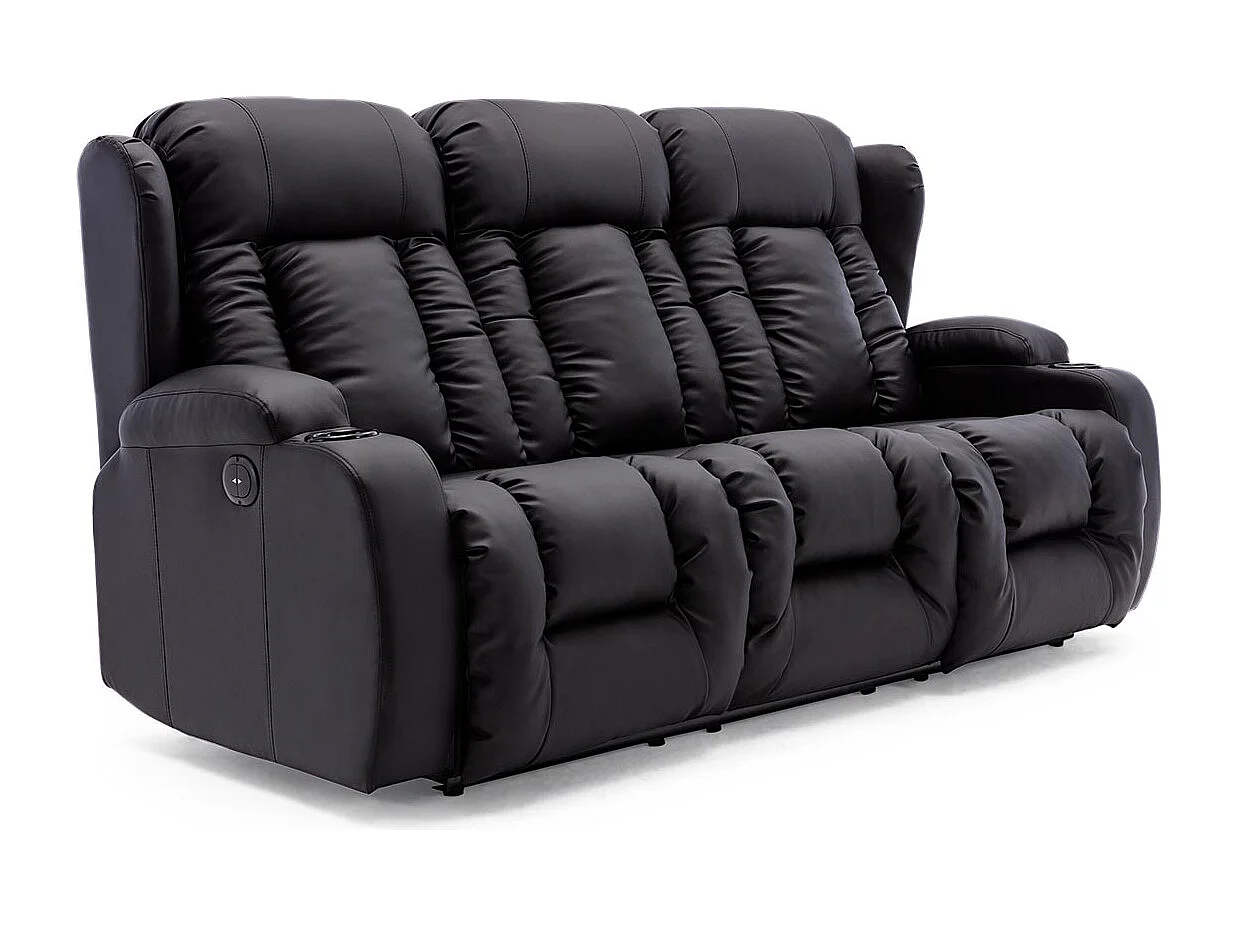 Caesar Electric Recliner Bonded Leather 2+3 Seater Sofa Set