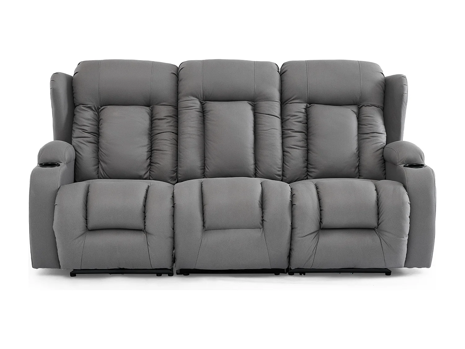 Caesar 2+3 Seater Grey Technology Fabric Modern Electric Recliner Sofa Set