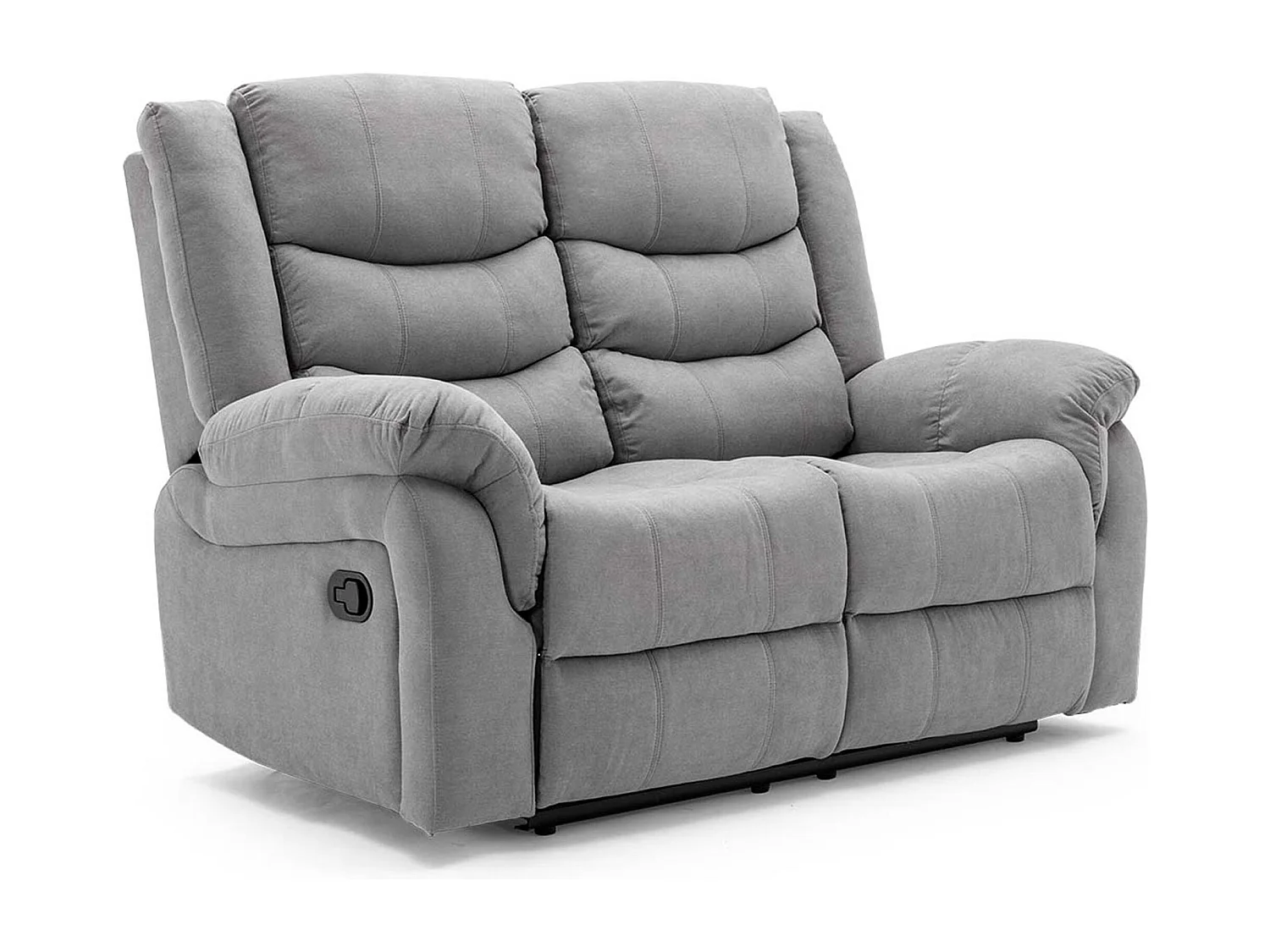 Seattle Manual Fabric Recliner 2 Seater Sofa