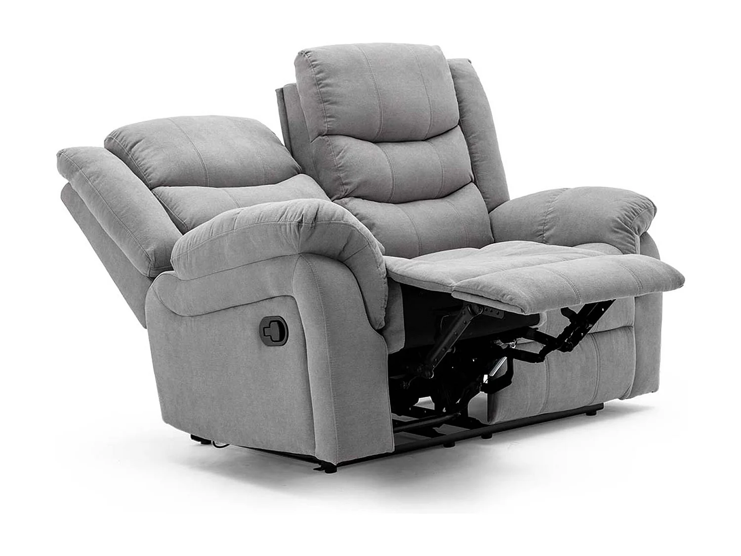 Seattle Manual Fabric Recliner 2 Seater Sofa