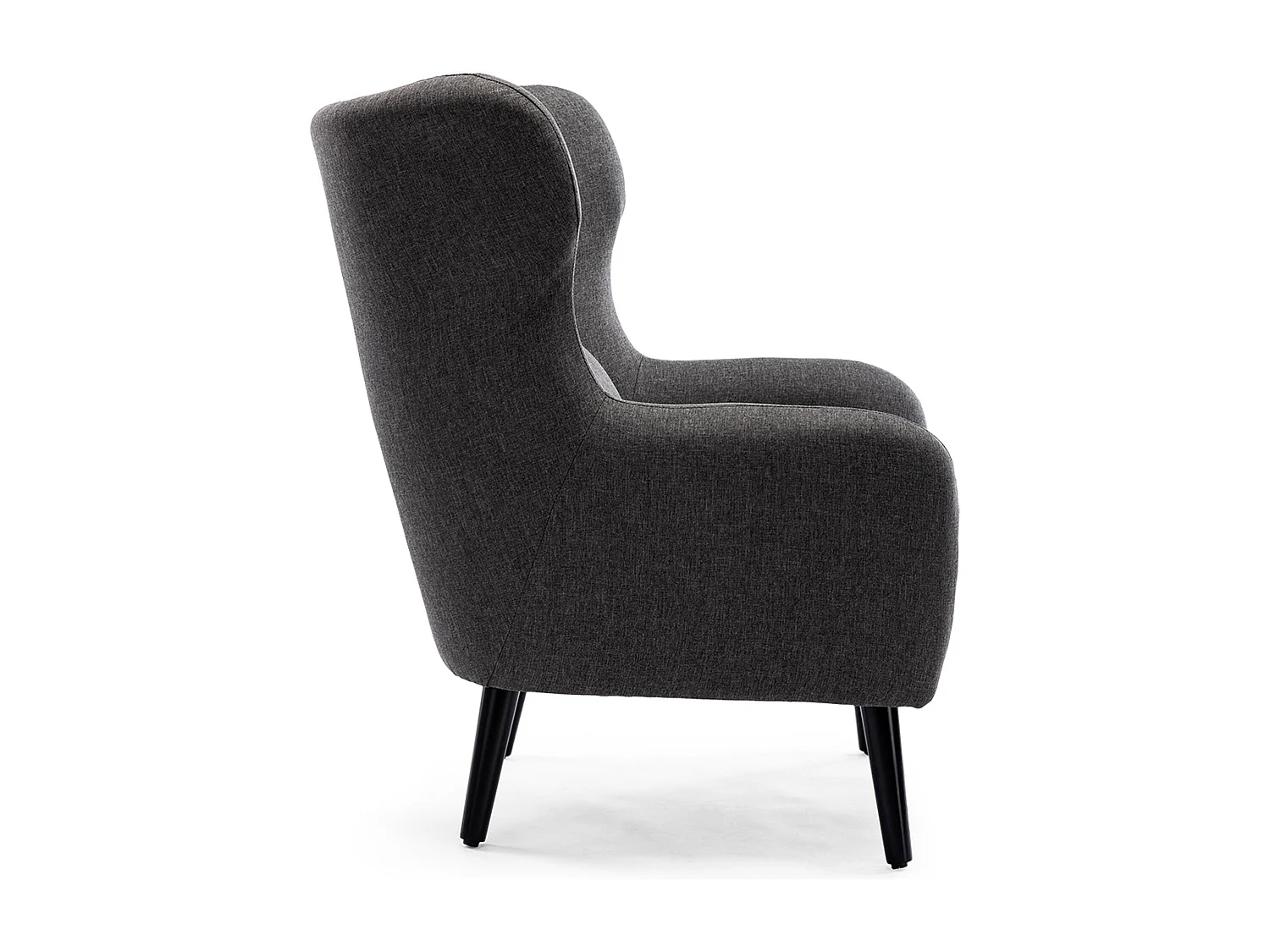 Winslow Wing Back Fabric Occasional Button Back Modern Accent Armchair