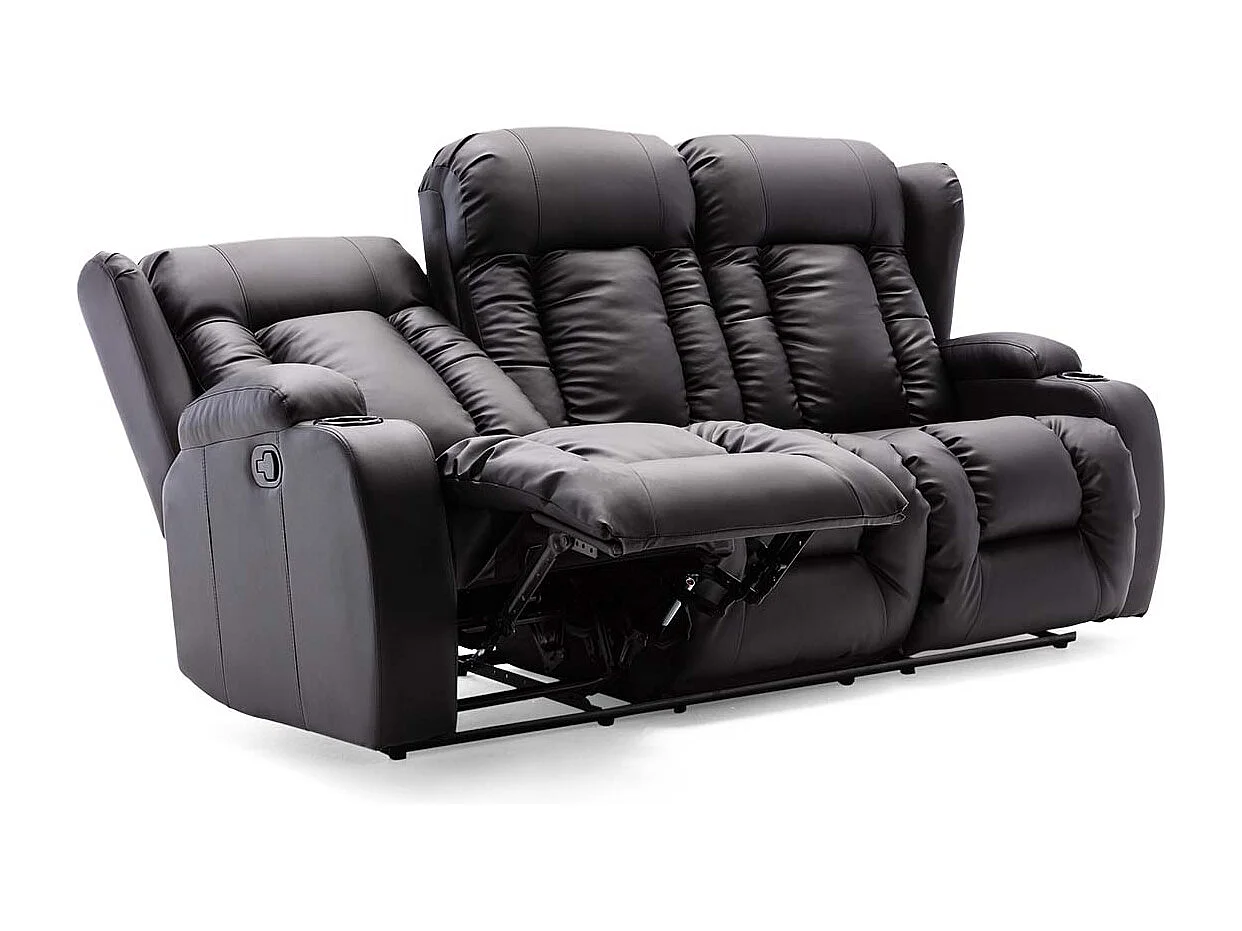 Caesar Manual Recliner Bonded Leather 2+3 Seater Sofa Set