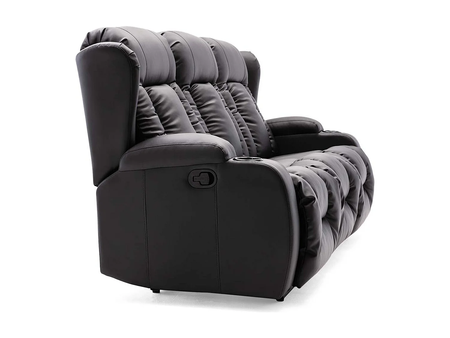 Caesar Manual Recliner Bonded Leather 2+3 Seater Sofa Set