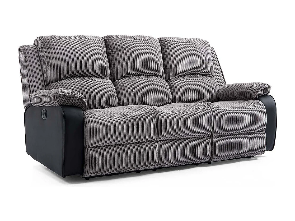 Postana Electric Recliner Jumbo Cord 2+3 Seater Sofa Set