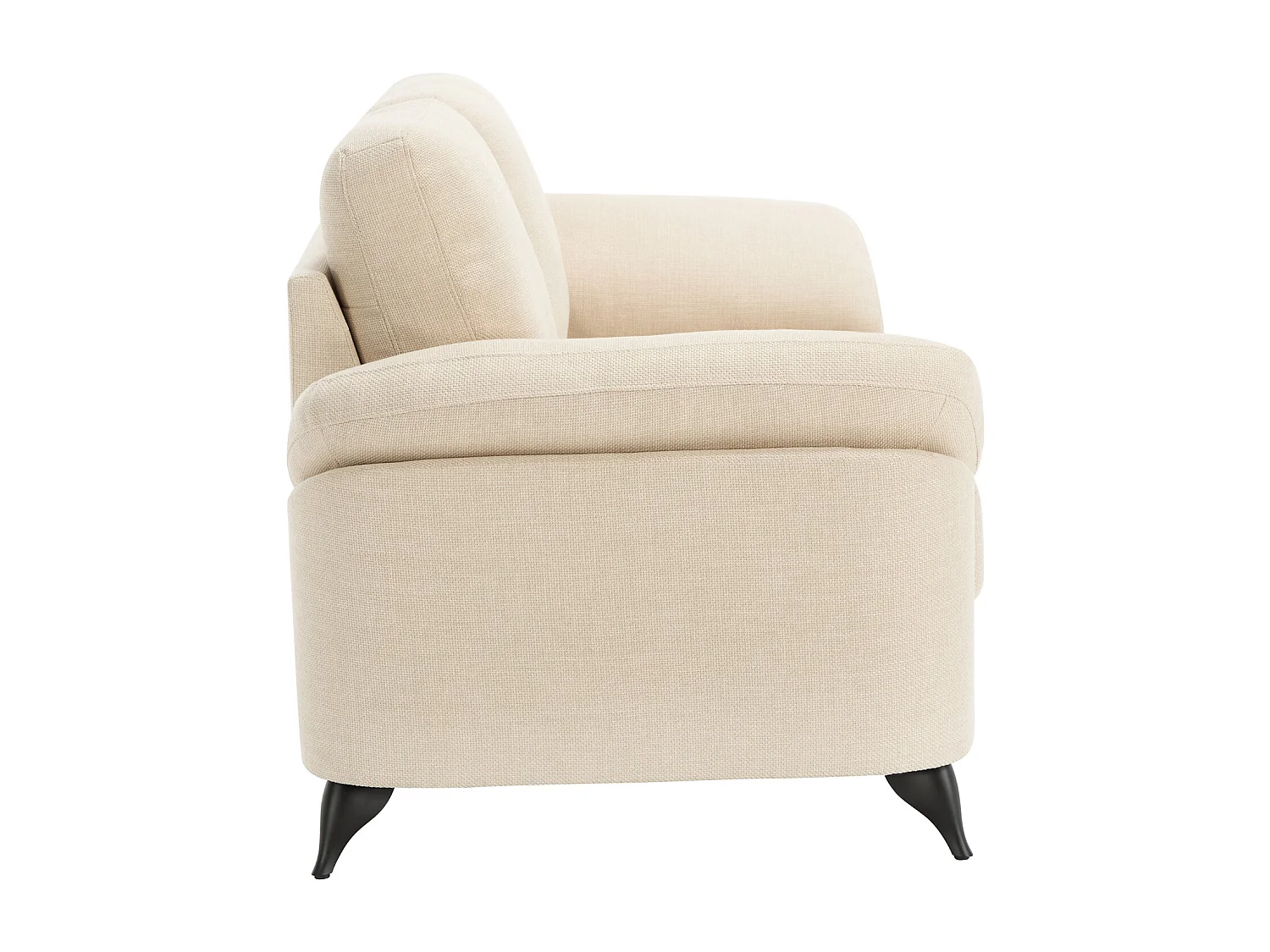 Malmo 2 Seater Sofa Modern Scandi Style Fabric Living Room Sofa