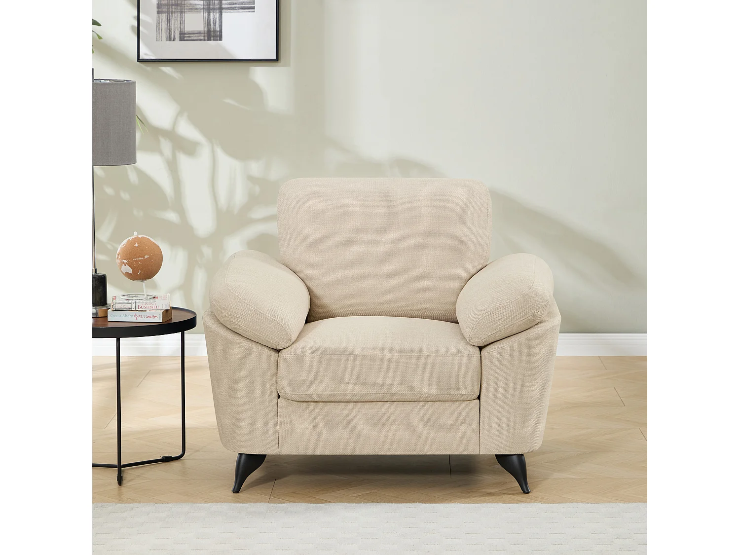 Malmo Modern Scandi Style Fabric Living Room Chair