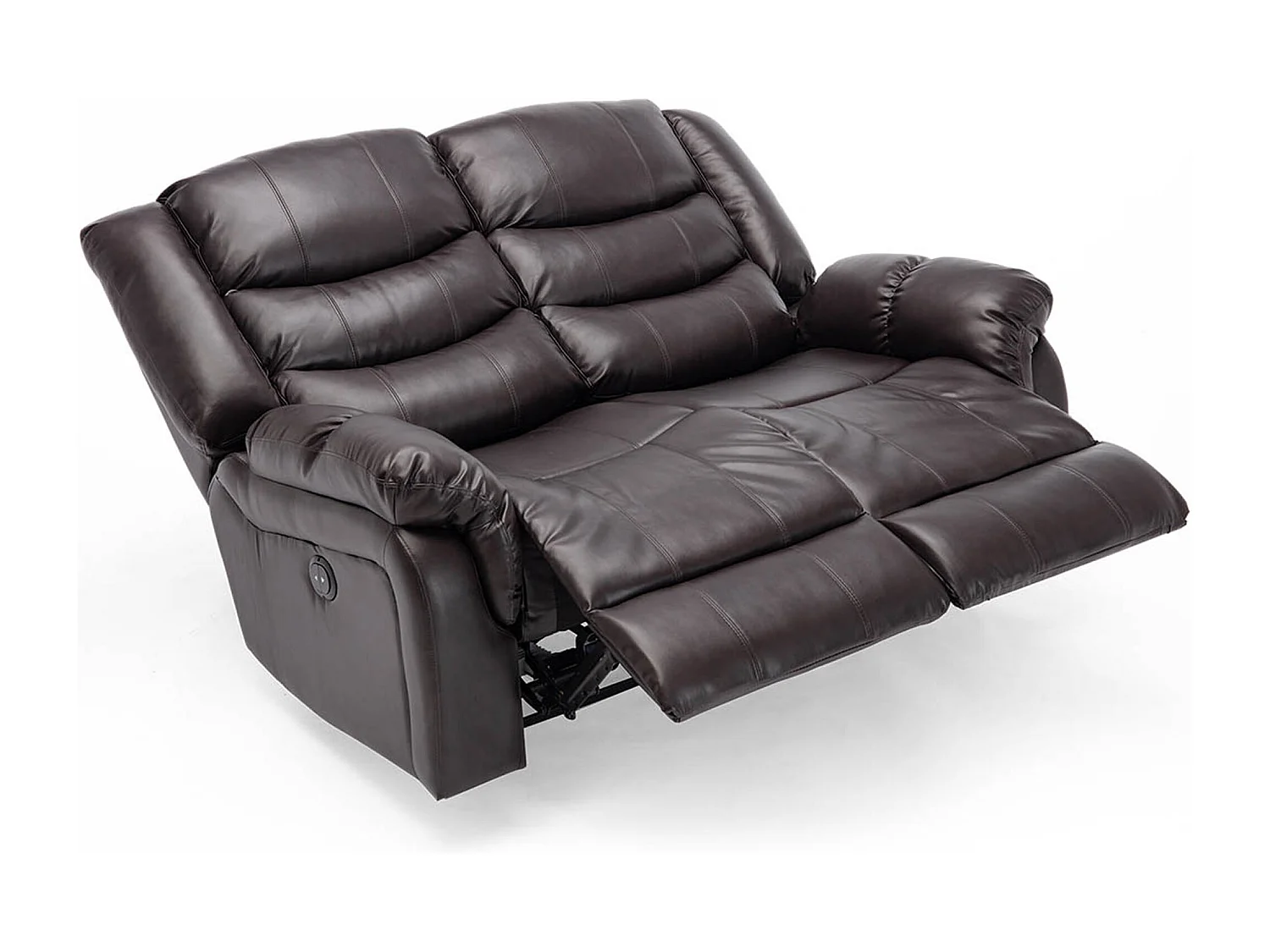 Seattle 2 Seater Electric High Back Bonded Leather Recliner Sofa