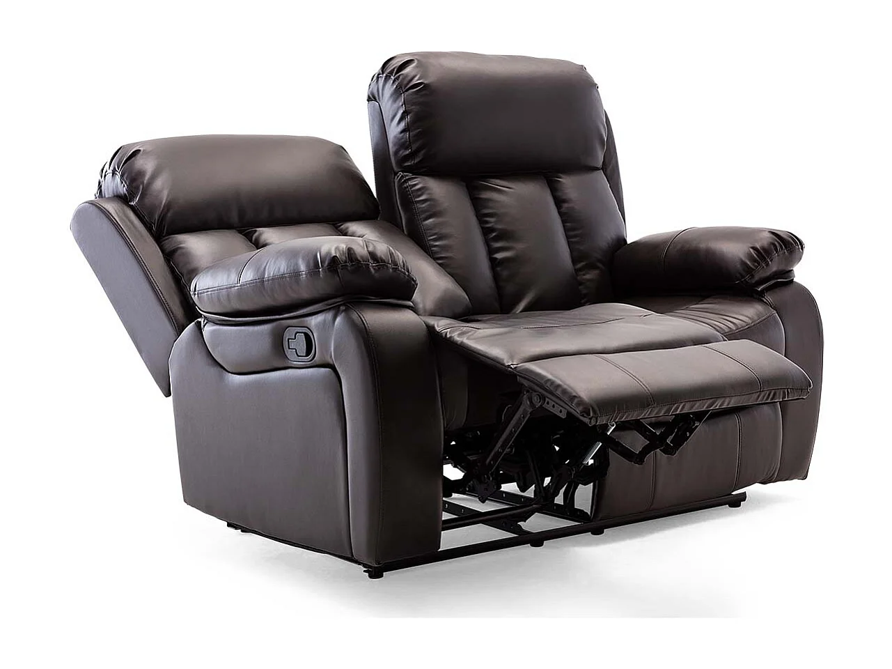 Chester Manual Recliner Bonded Leather 2+3 Seater Sofa Set