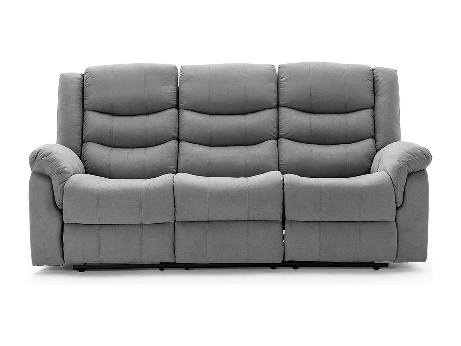 Seattle Manual Fabric Recliner 3 Seater Sofa