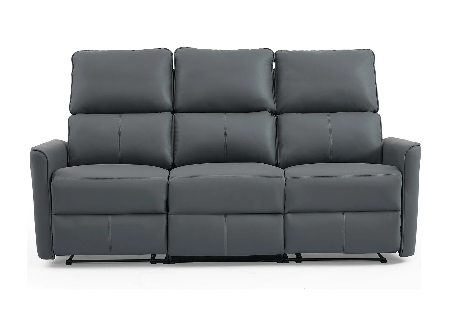 Madrid 2+3 Seater W Console Manual Air Leather Recliner Sofa Set