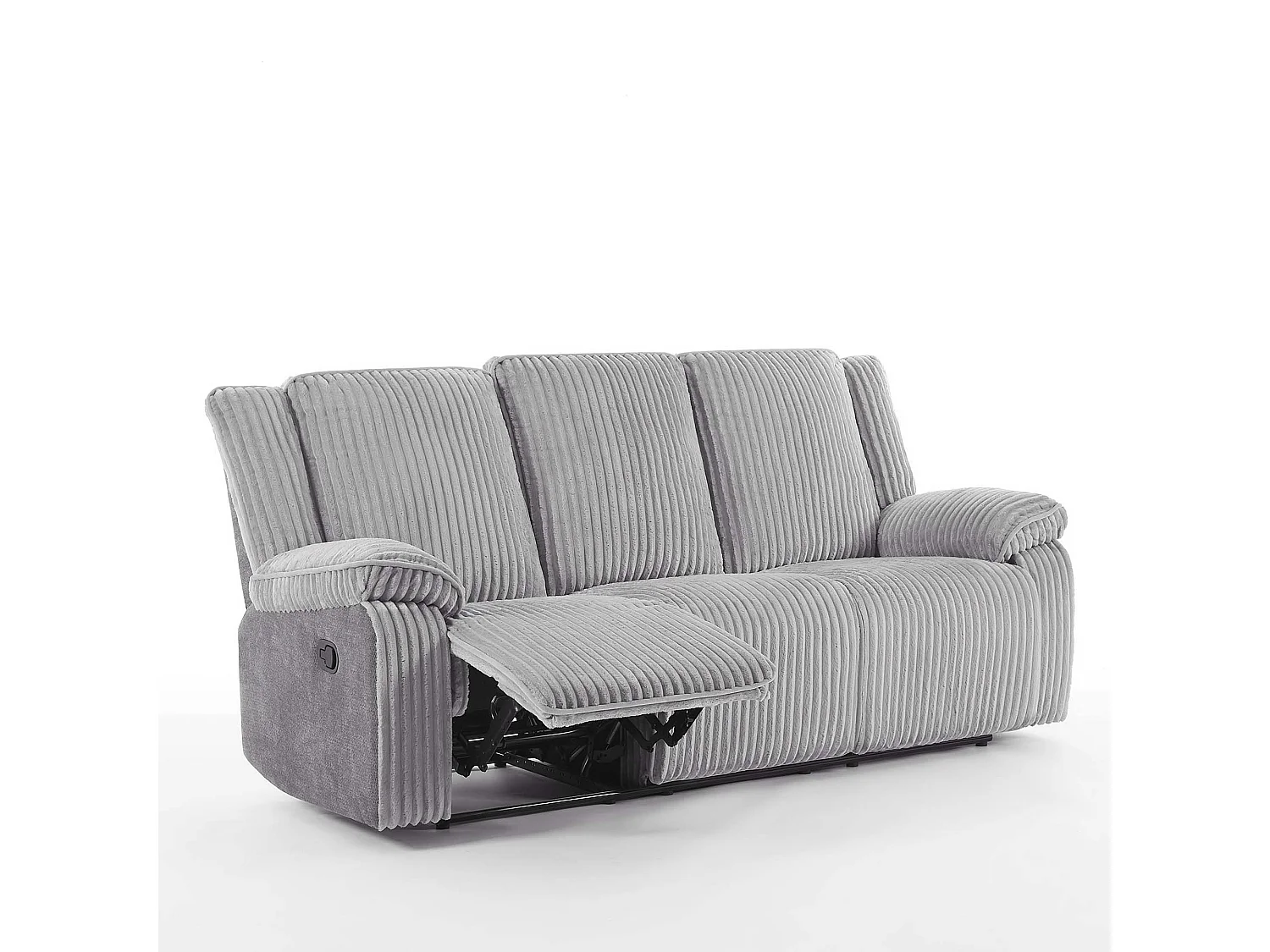 Verona 3 Seater Jumbo Cord Manual Recliner Sofa