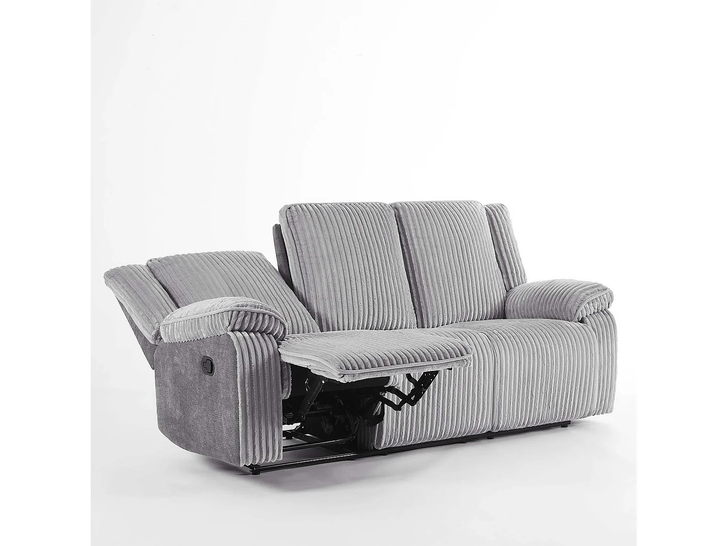 Verona 3 Seater Jumbo Cord Manual Recliner Sofa