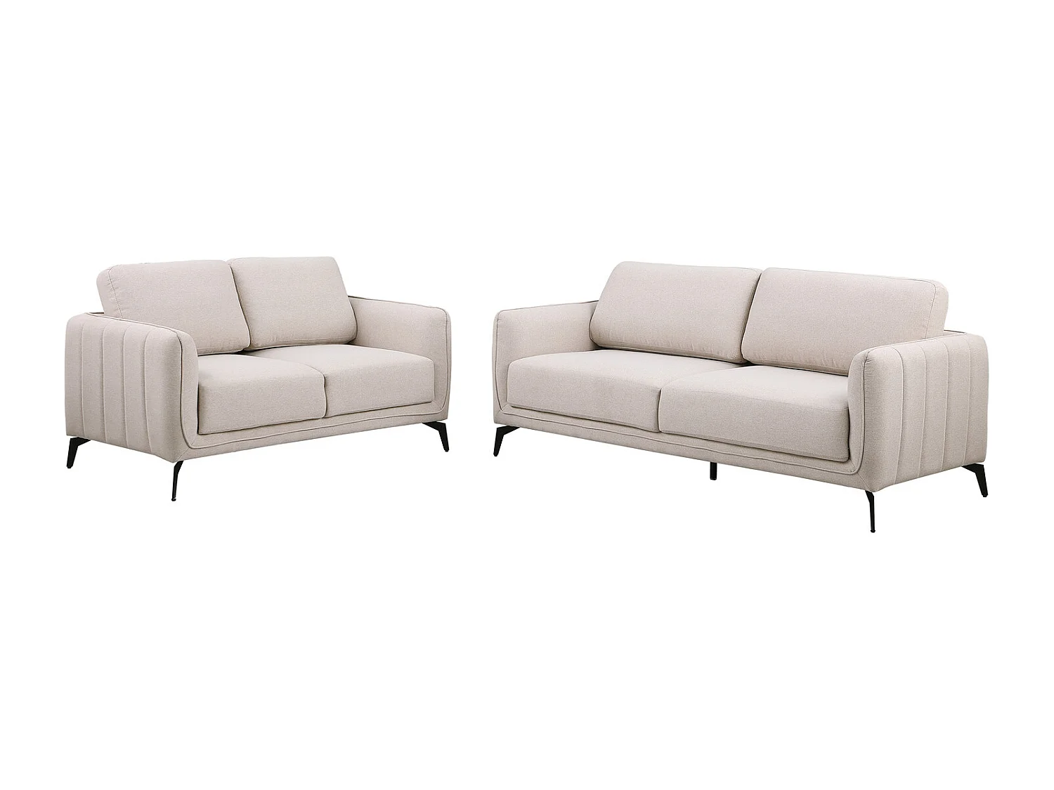 Oslo Modern Scandi Style Fabric Living Room 2+3 Seater Sofa Set