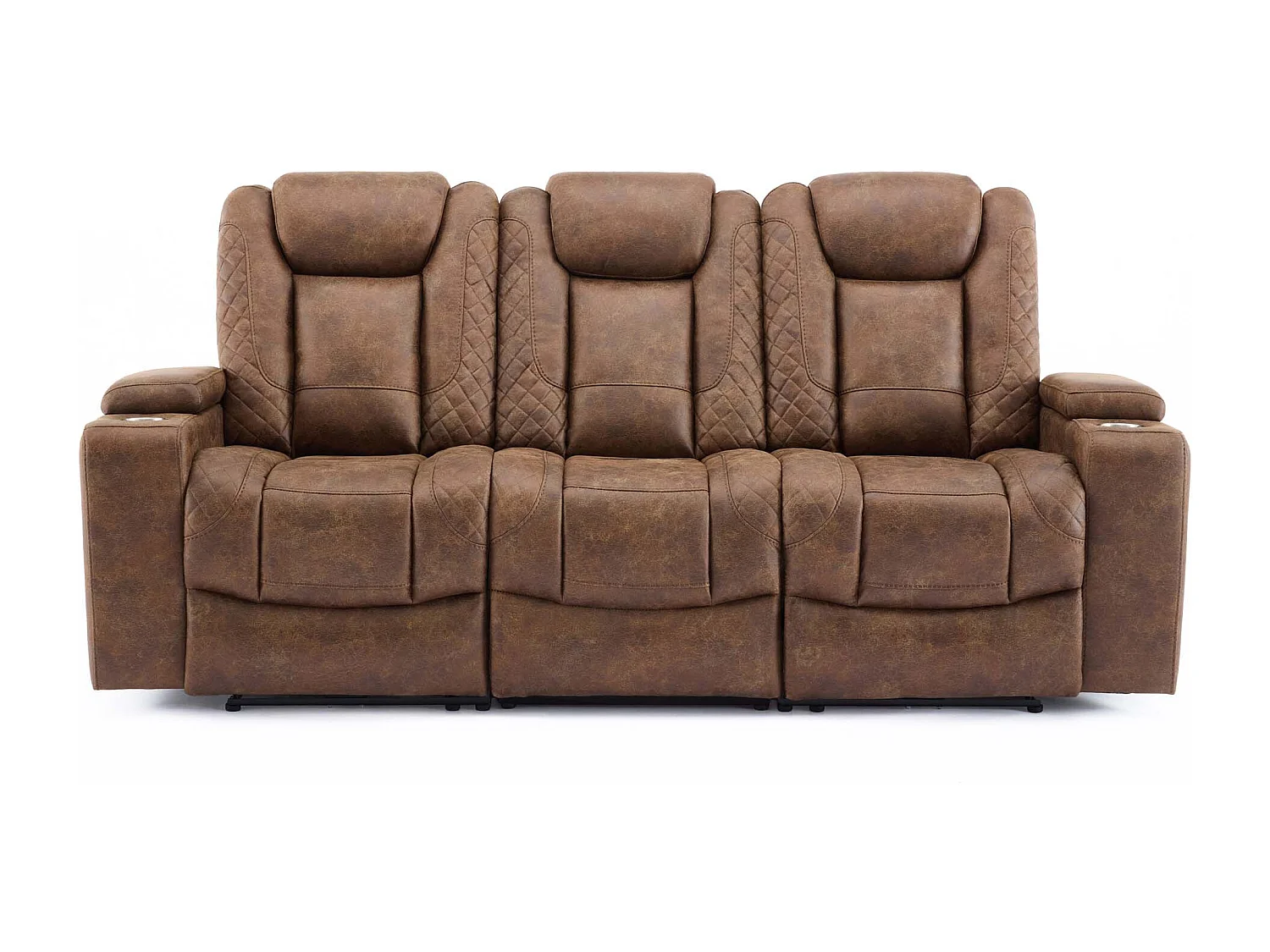 Ashton Electric Recliner 3 Seater Sofa Technology Fabric With Built-In Plugs & USB-C Charging