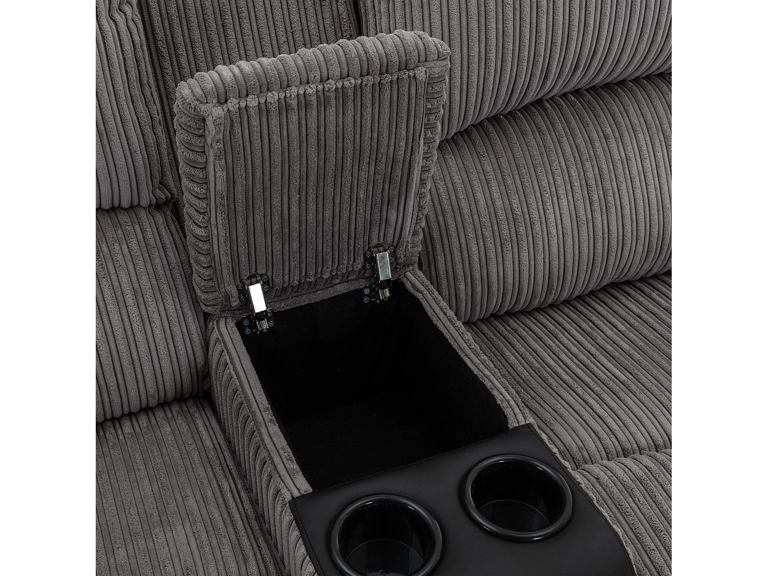 Postana Dual Motor Rise Recliner 2 Seater Cord Drinks Console Sofa