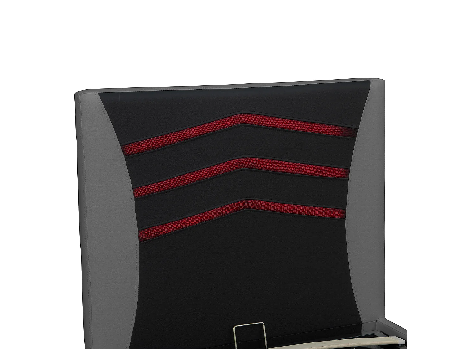 Galaxy Ottoman Storage LED Headboard Gaming Single Black Bed Frame w 25cm Deep Pocket Memory Foam Mattress