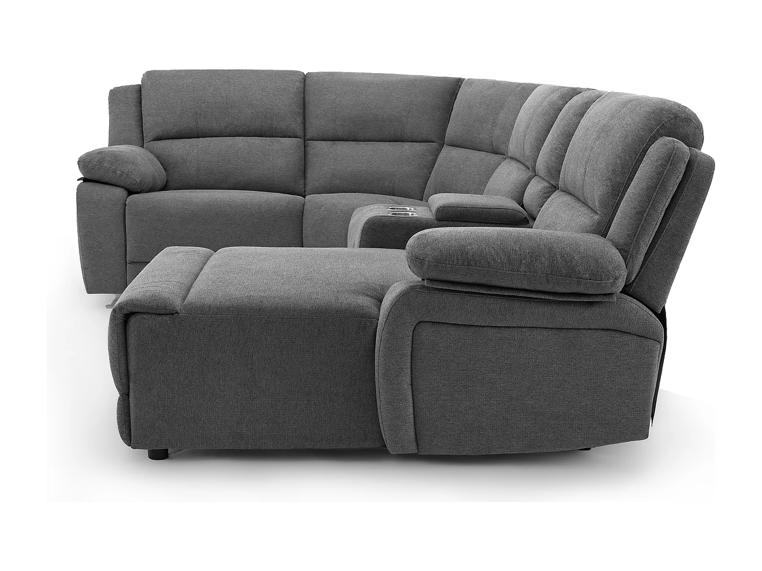 Dublin 4 Seater Fabric Corner Recliner Sofa