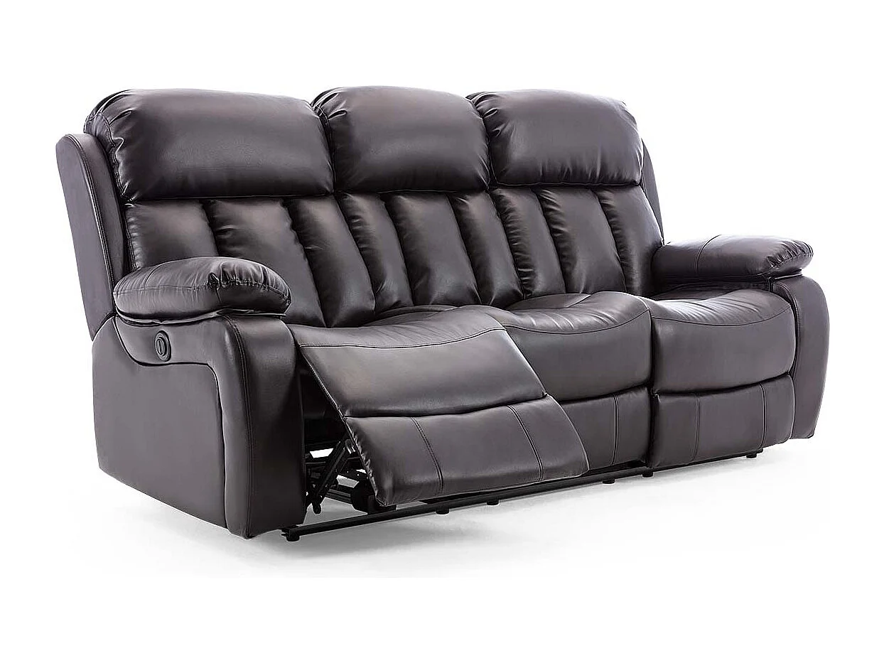 Chester Electric Recliner Bonded Leather 2+3 Seater Sofa Set