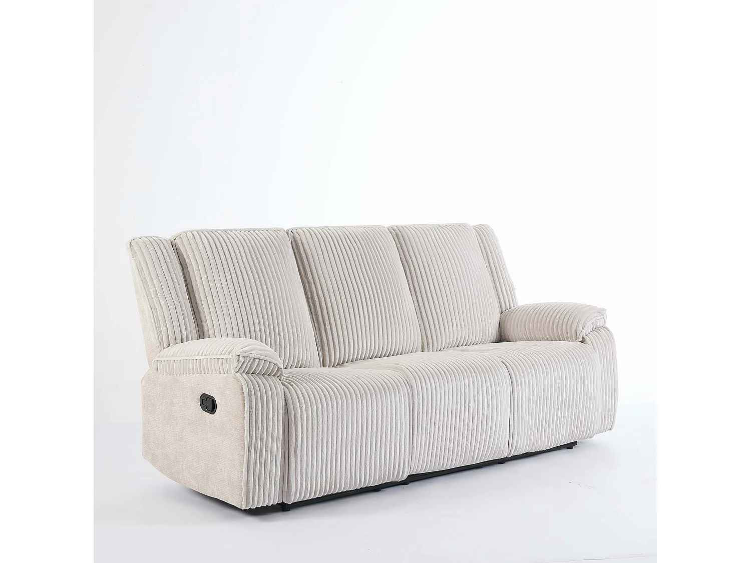 Verona 3 Seater Jumbo Cord Manual Recliner Sofa