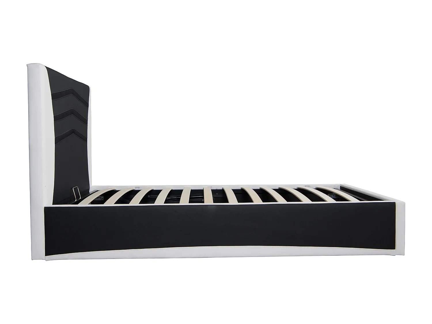 Galaxy Ottoman Storage LED Headboard Gaming Single Black Bed Frame w 20cm Deep Pocket Comfort Foam Mattress